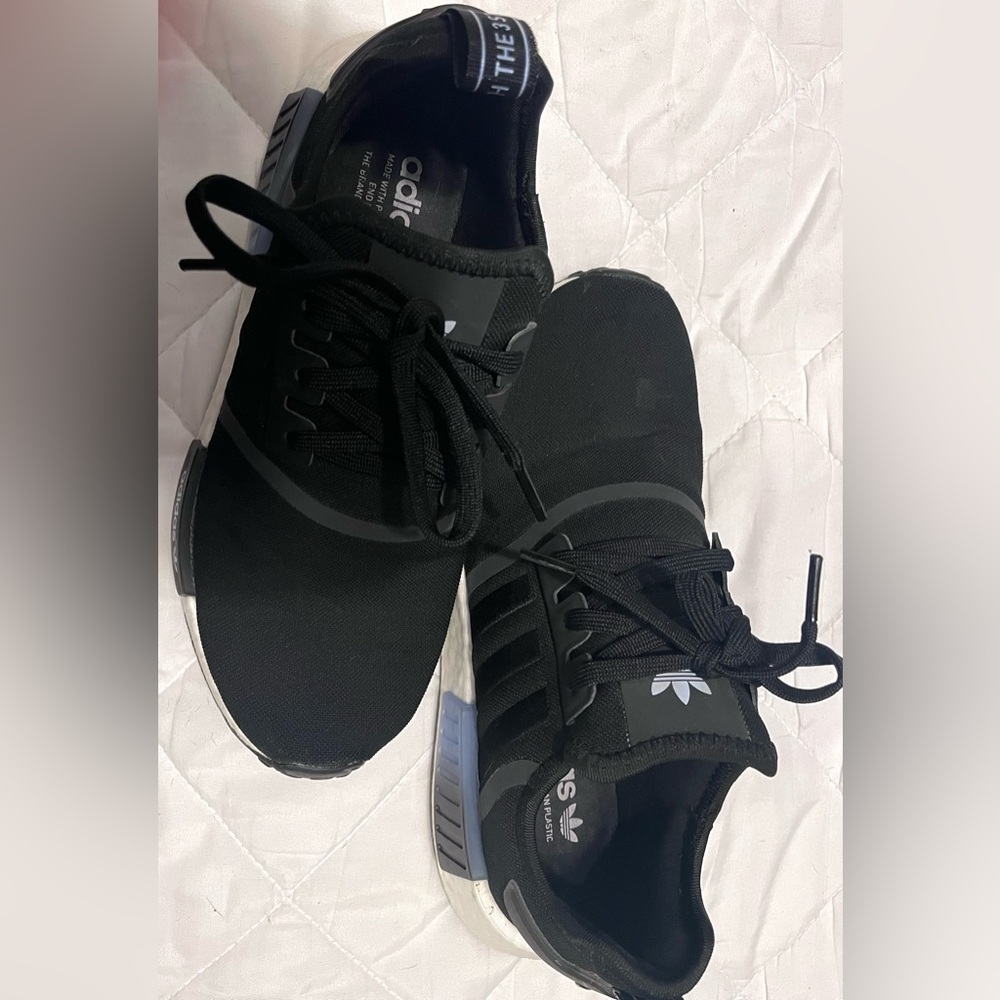Adidas Black and White Athletic Shoes